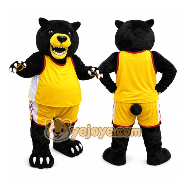 Power Black Bear Mascot Costume