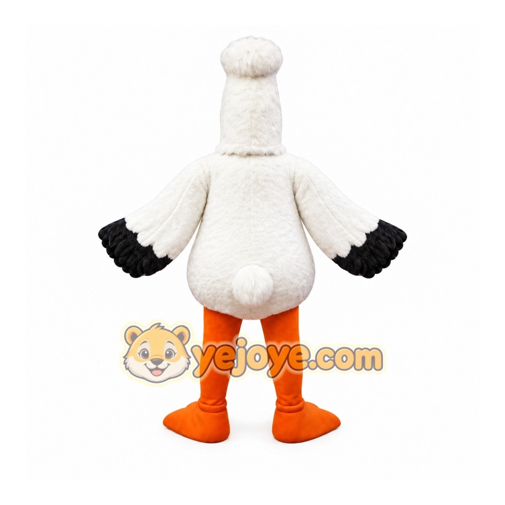 White Pelican Mascot Costume
