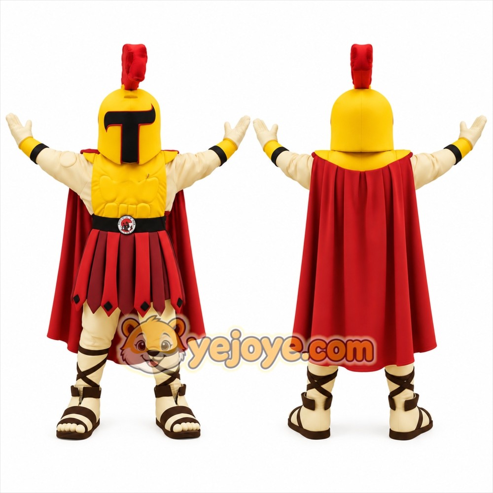 Power Warrior Knight Mascot Costume Power Warrior Knight Mascot Costume