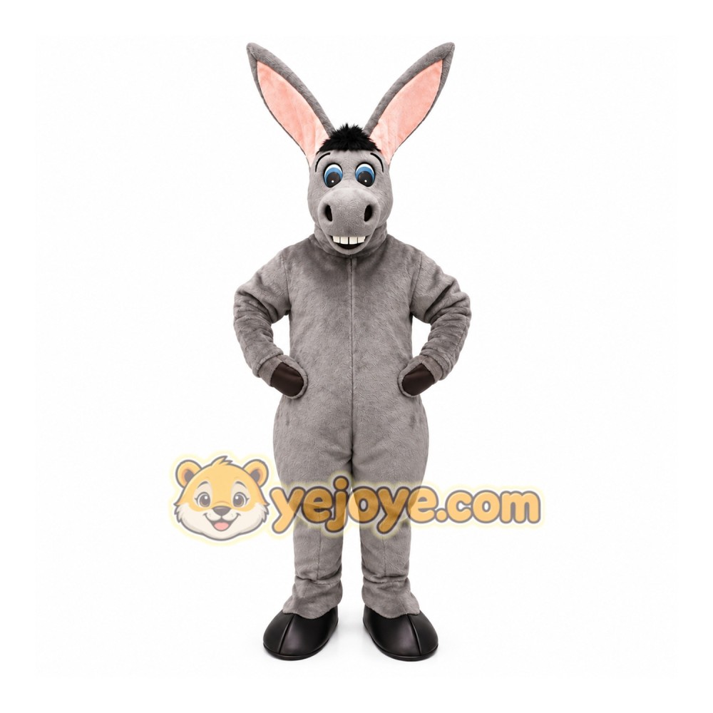 Happy Donkey Mascot Costume Happy Donkey Mascot Costume