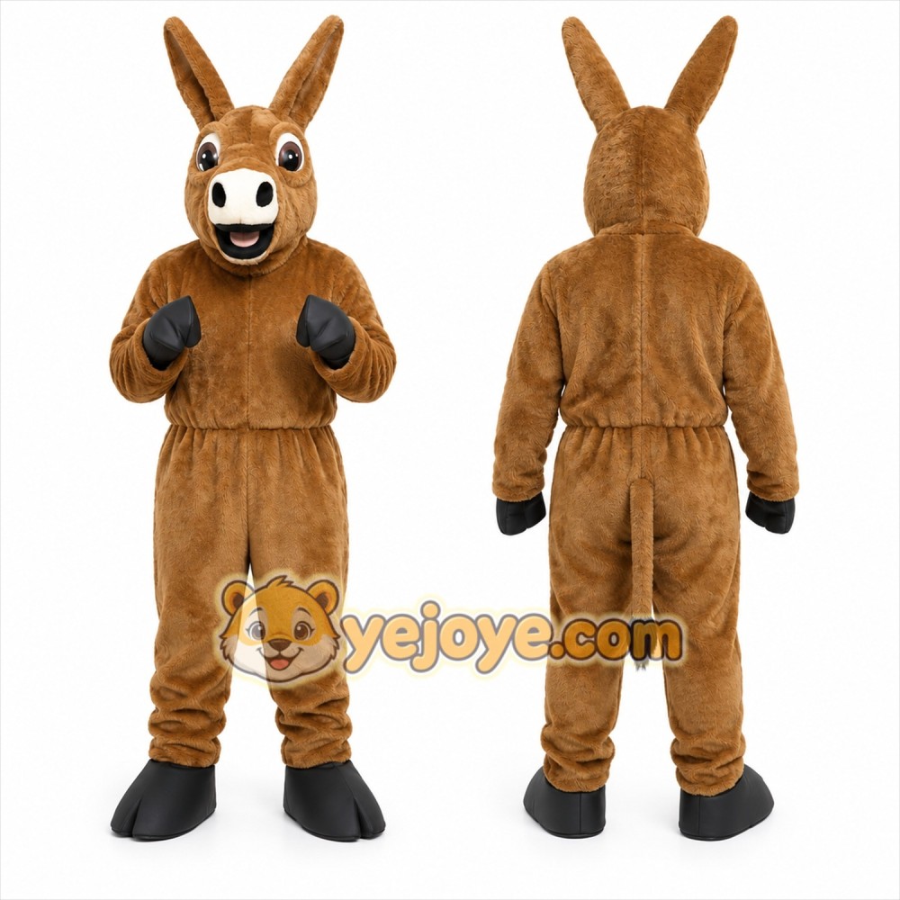 Happy Lightweight Donkey Mascot Costume Happy Lightweight Donkey Mascot Costume
