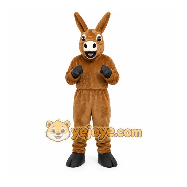 Happy Lightweight Donkey Mascot Costume