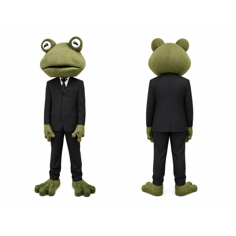 Mr Frog Mascot Costume