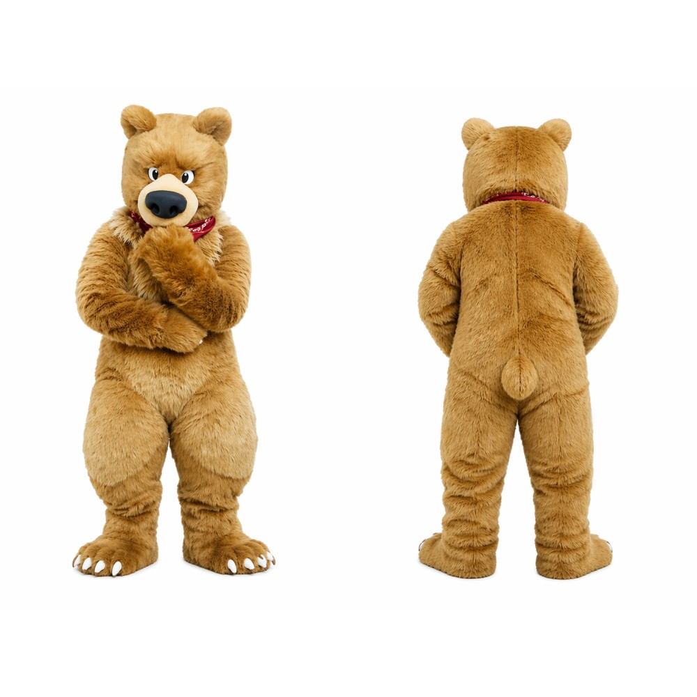 Realistic Brown Bear Mascot Costume