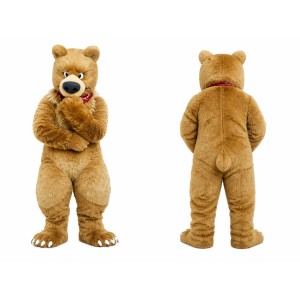 Realistic Brown Bear Mascot Costume