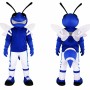 Blue Hornet Mascot Costume For Adult