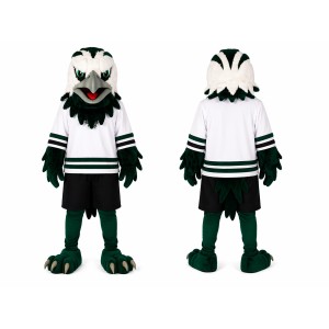 Sport White Green Eagle Mascot Costume