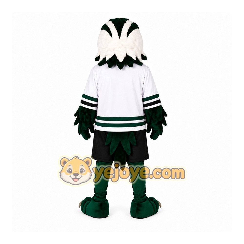 Sport White Green Eagle Mascot Costume Sport White Green Eagle Mascot Costume