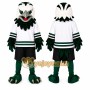 Sport White Green Eagle Mascot Costume