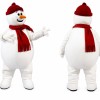 White Snowman Mascot Costume