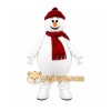 White Snowman Mascot Costume White Snowman Mascot Costume