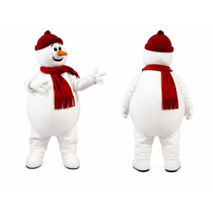 White Snowman Mascot Costume
