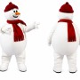 White Snowman Mascot Costume