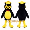 Learned Owl Mascot Costume Learned Owl Mascot Costume