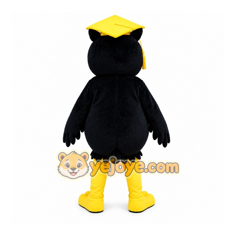Learned Owl Mascot Costume Learned Owl Mascot Costume