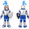 Silver Blue Knight Mascot Costume