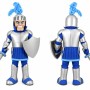 Silver Blue Knight Mascot Costume