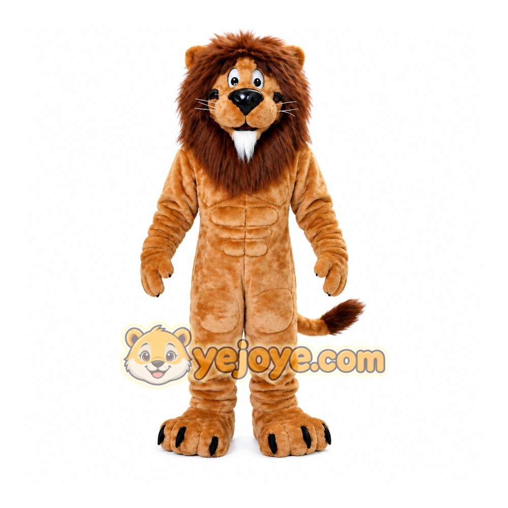 Friendly Lion Mascot Costume For Adult