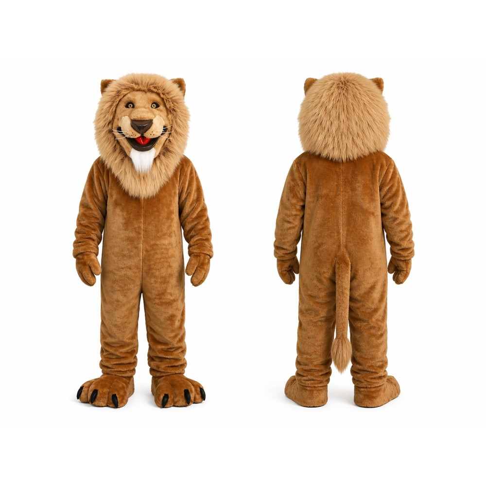 Happy Lion Mascot Costume For Adult