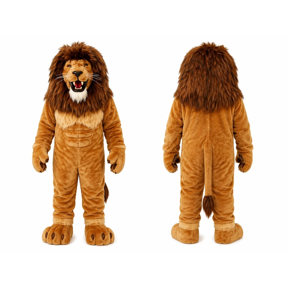 Power Lion Mascot Costume For Adult