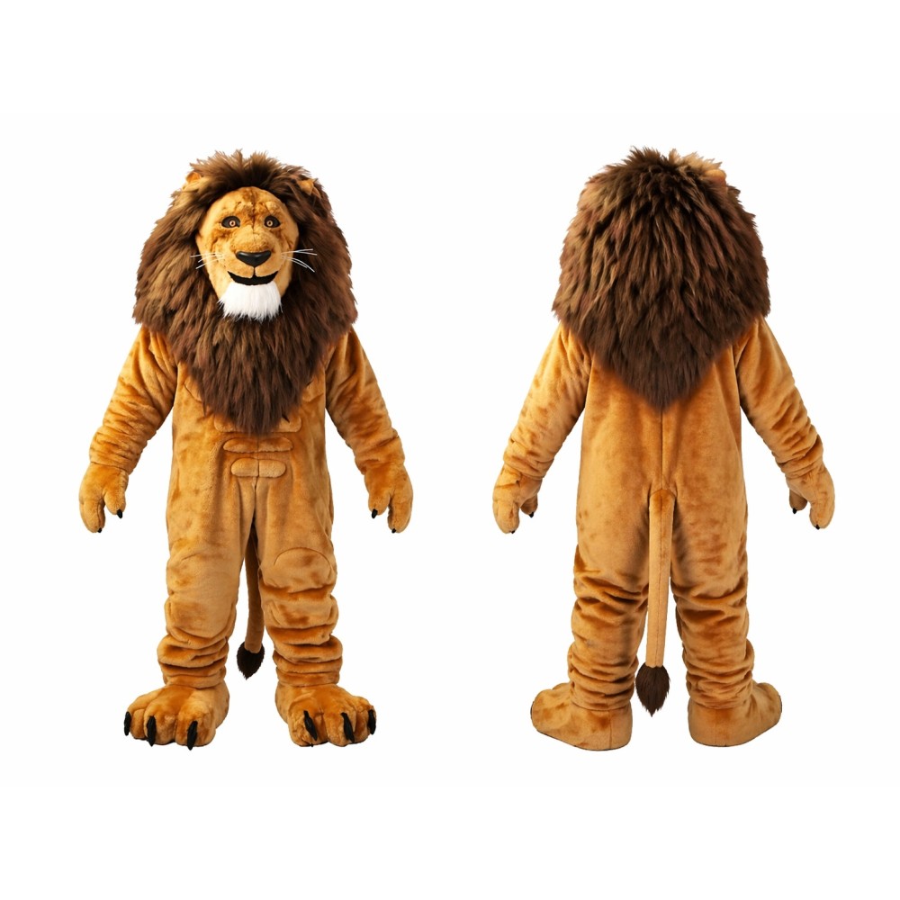 Power Muscular Lion Mascot Costume For Adult