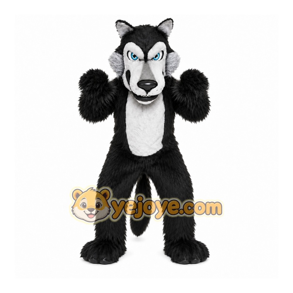 Black Wolf Mascot Costume For Adult Black Wolf Mascot Costume For Adult