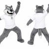 Gray Wolf Mascot Costume For Adult