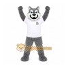 Gray Wolf Mascot Costume For Adult Gray Wolf Mascot Costume For Adult