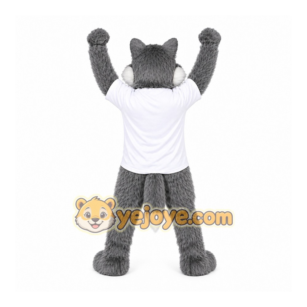 Gray Wolf Mascot Costume For Adult Gray Wolf Mascot Costume For Adult