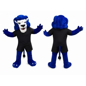 Blue Lion Mascot Costume