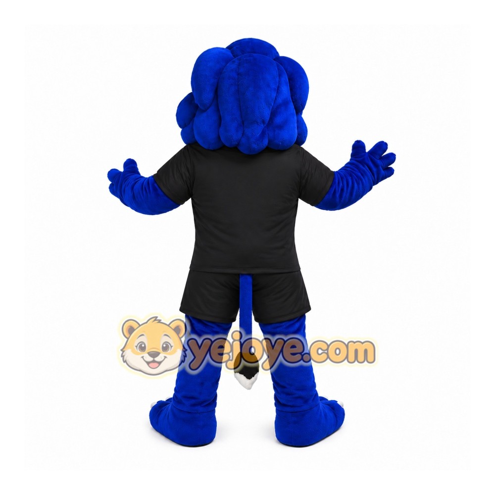 Blue Lion Mascot Costume Blue Lion Mascot Costume