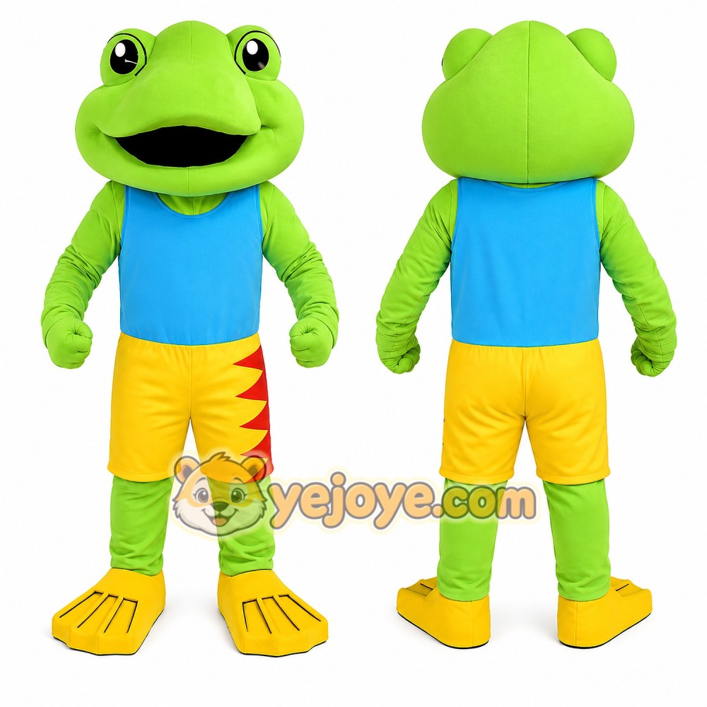 Happy Frog Mascot Costume For Adult Happy Frog Mascot Costume For Adult