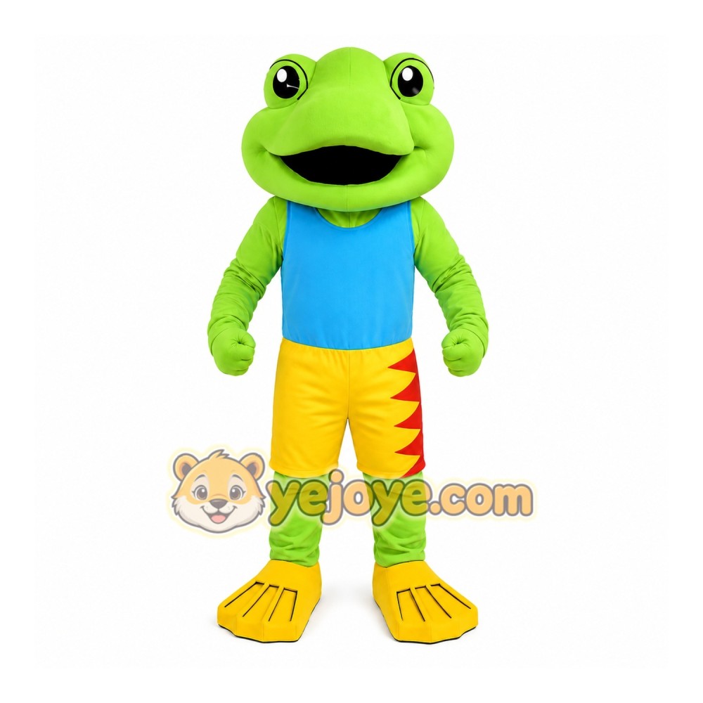 Happy Frog Mascot Costume For Adult Happy Frog Mascot Costume For Adult