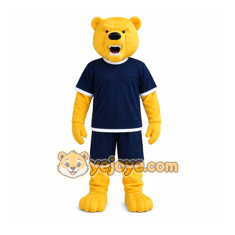 Fierce Cartoon Bear Mascot Costume Fierce Cartoon Bear Mascot Costume