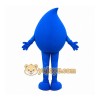 Happy Blue Water Drop Mascot Costume Happy Blue Water Drop Mascot Costume