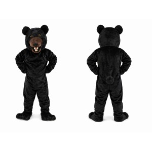 Friendly Black Bear Mascot Costume