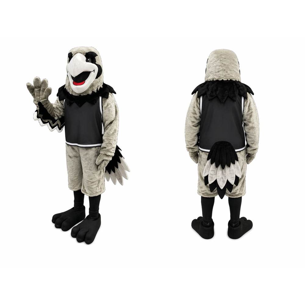 Grey Hawk Mascot Costume