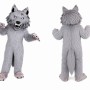 Realistic Fierce Wolf Mascot Costume