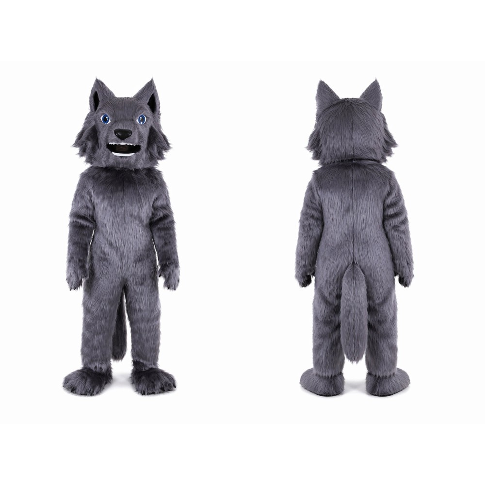 Realistic Lightweight Wolf Mascot Costume