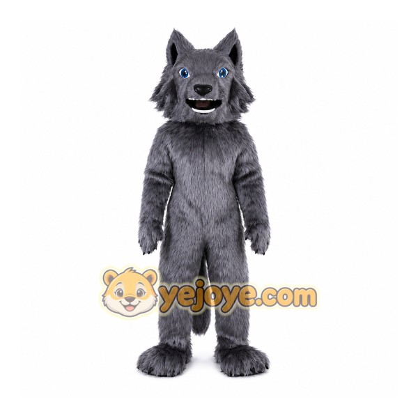 Realistic Lightweight Wolf Mascot Costume Realistic Lightweight Wolf Mascot Costume