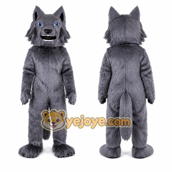 Realistic Lightweight Wolf Mascot Costume