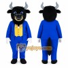 Black Buffalo Bison Bull Mascot Costume Black Buffalo Bison Bull Mascot Costume
