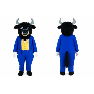 Black Buffalo Bison Bull Mascot Costume