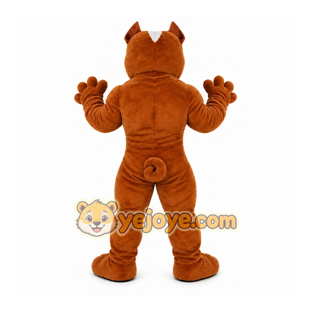 Power Bulldog Mascot Costume Power Bulldog Mascot Costume