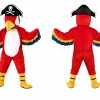 Pirate Red Parrot Mascot Costume