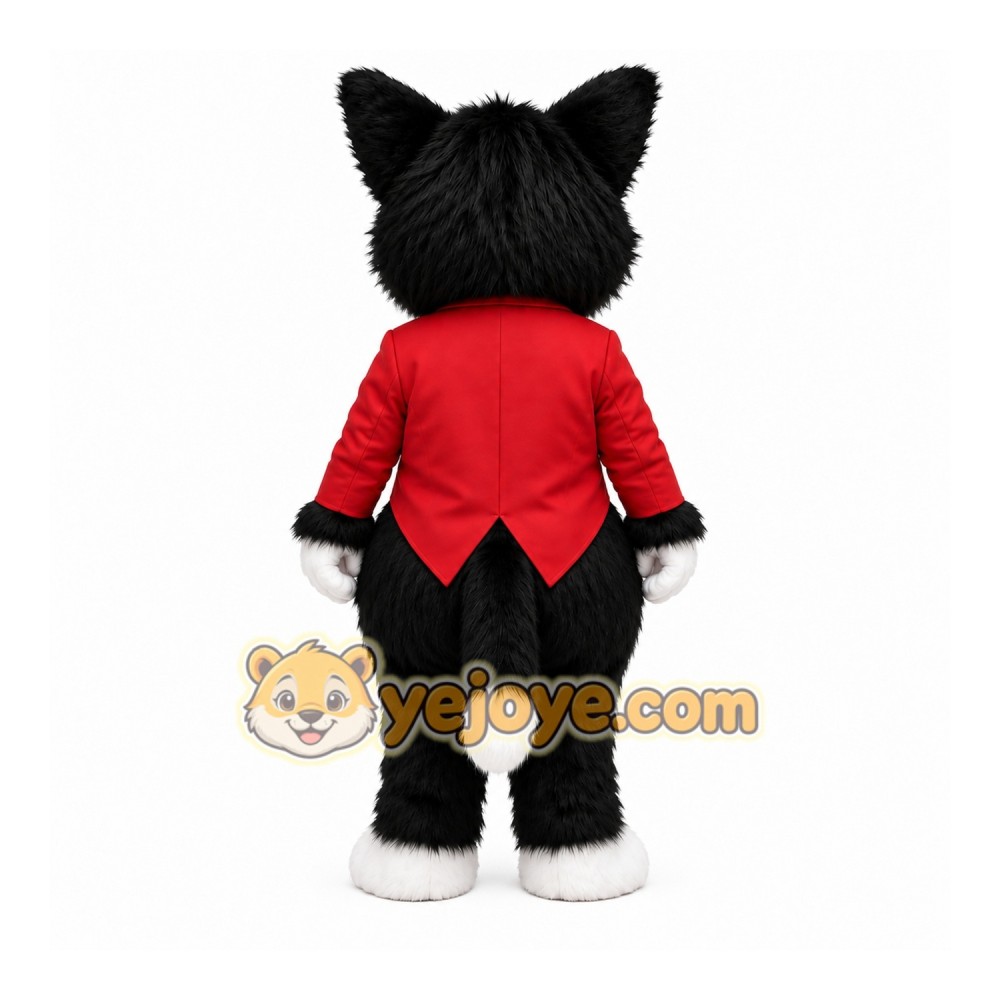 Black White Cat Mascot Costume Black White Cat Mascot Costume