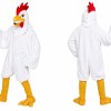 White Lightweight Rooster Mascot Costume