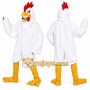 White Lightweight Rooster Mascot Costume