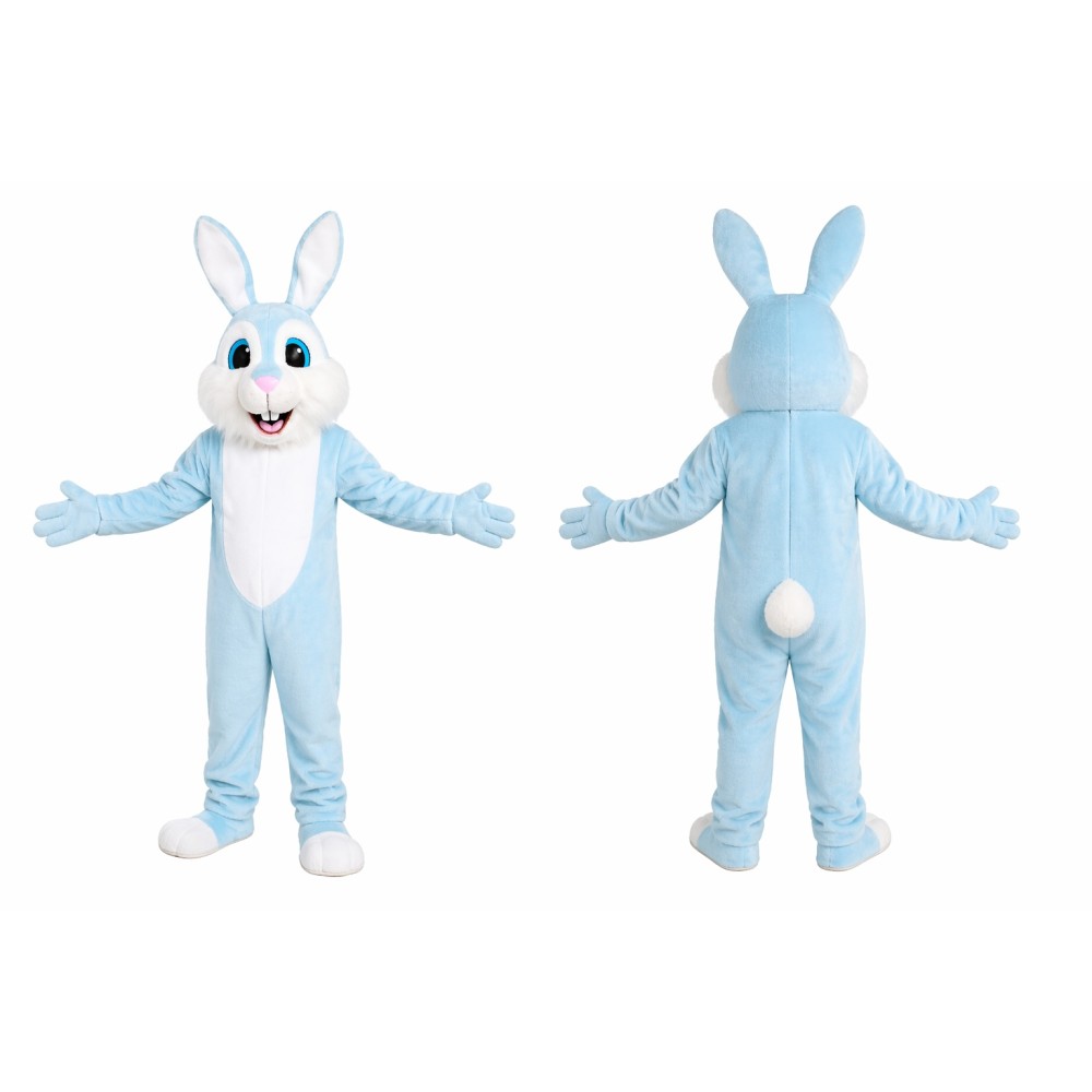Blue Rabbit Mascot Costume