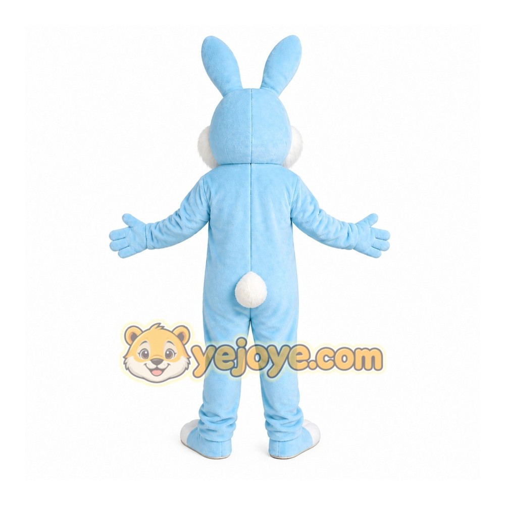 Blue Rabbit Mascot Costume Blue Rabbit Mascot Costume